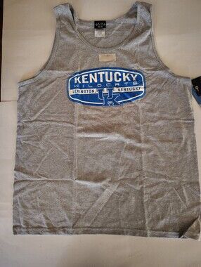 University Of Kentucky UK Wildcats Blue 84 Gray Tank Top Size Large